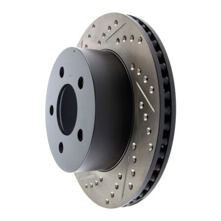 Centric StopTech Sport Drilled/Slotted Brake Rotor; Front Right, StopTech 127.67045R
